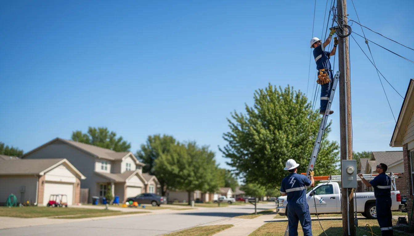 Residential electrician providing installation services in Elrama, PA